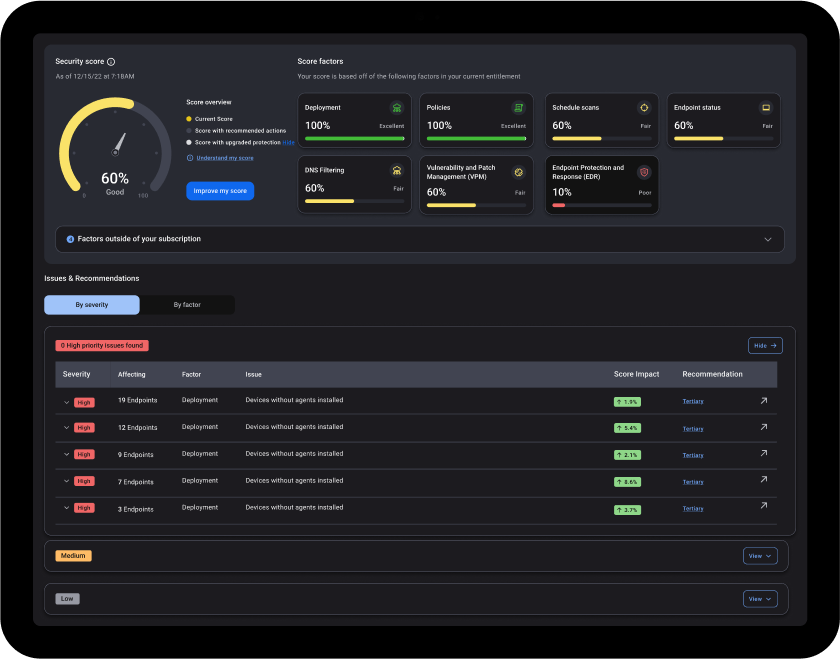 Nebula dashboard screenshot